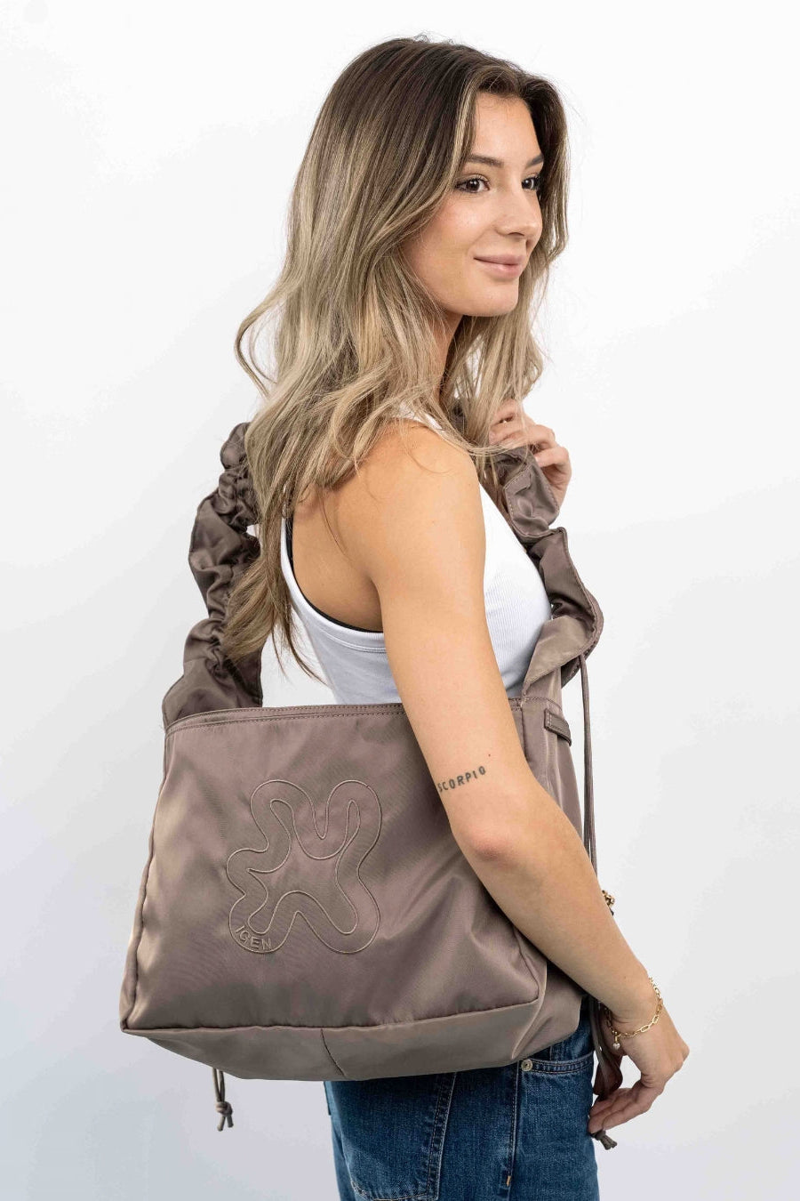 Shield Midi shopper – grå
